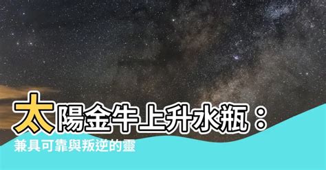 太陽金牛上升水瓶